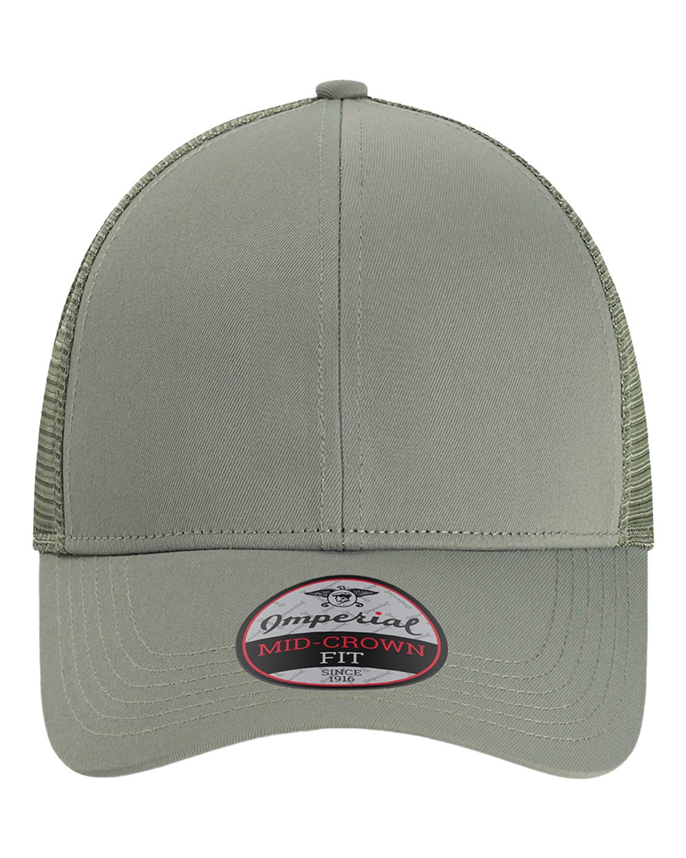 Front View of Meadow Green The Whitaker Mesh Cap - 1988M