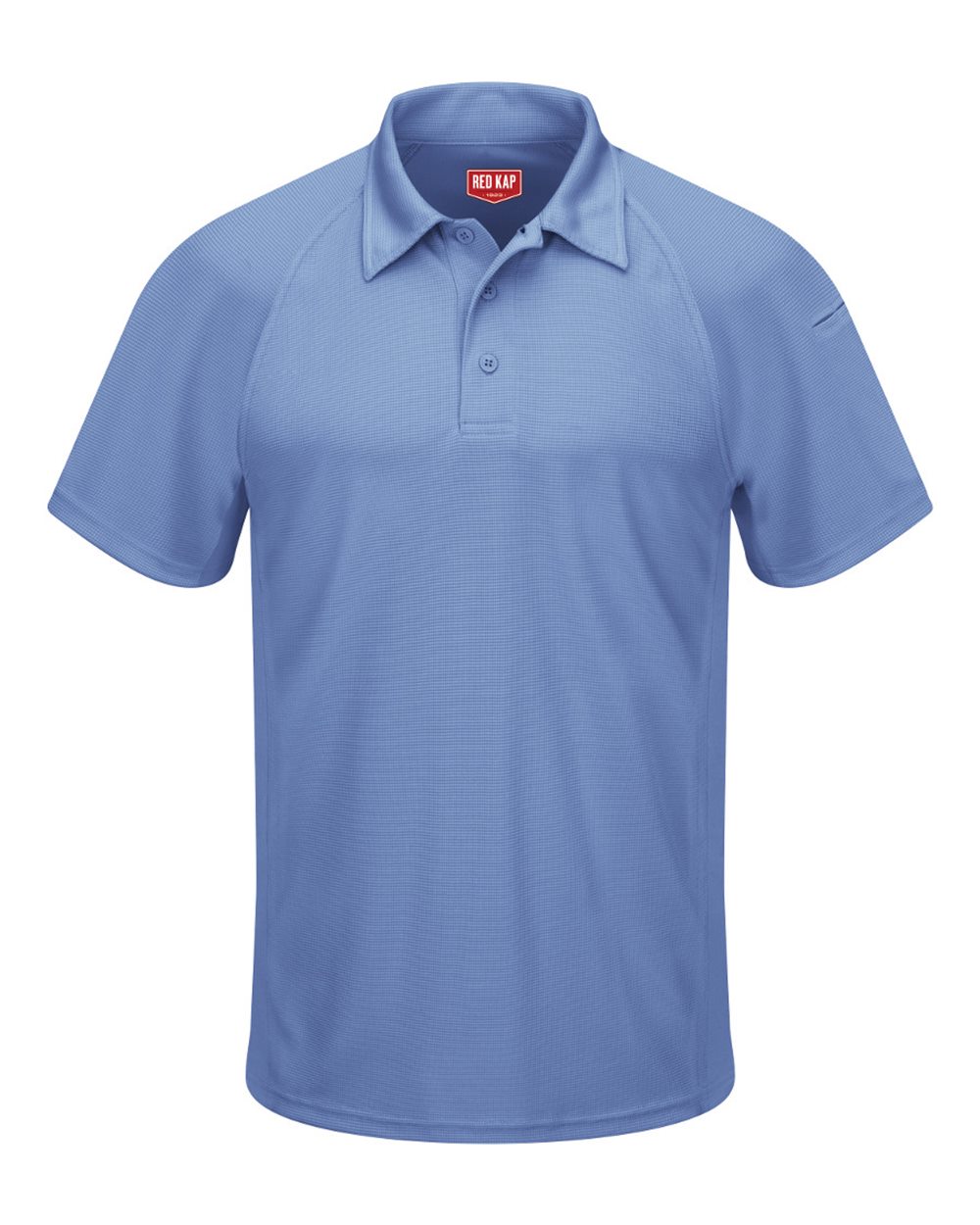Front View of Medium Blue Performance Knit® Flex Series Active Polo - SK92