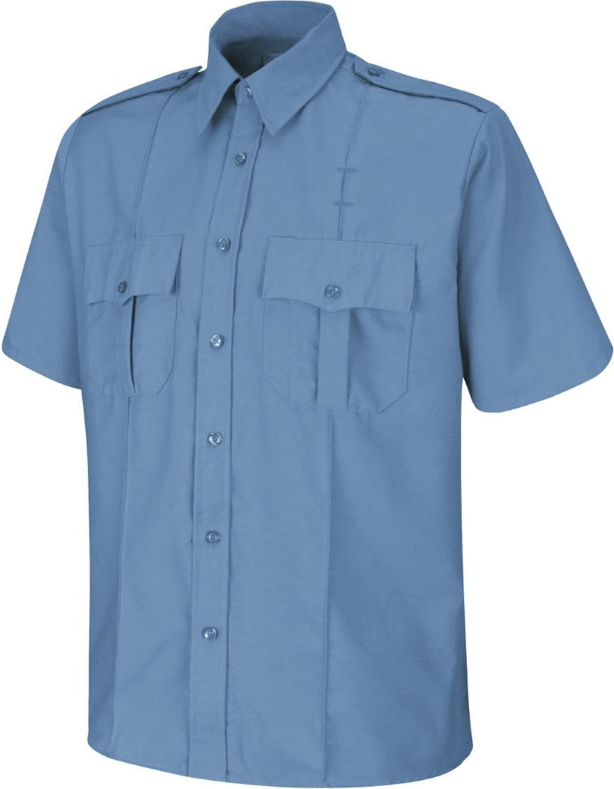 Front View of Medium Blue Security Shirt - SP46