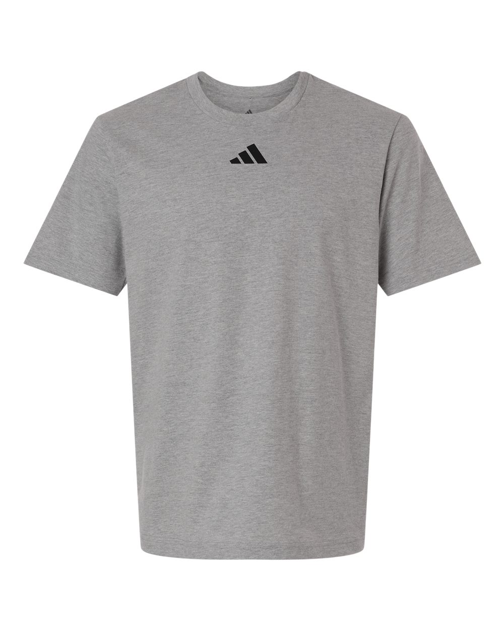 Front View of Medium Grey Heather Men's Fresh T-Shirt - AT106 plain