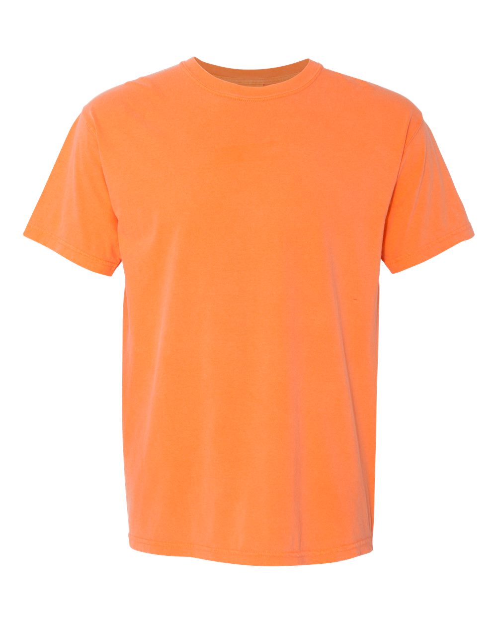 Front View of Melon Garment-Dyed Heavyweight T-Shirt - 1717