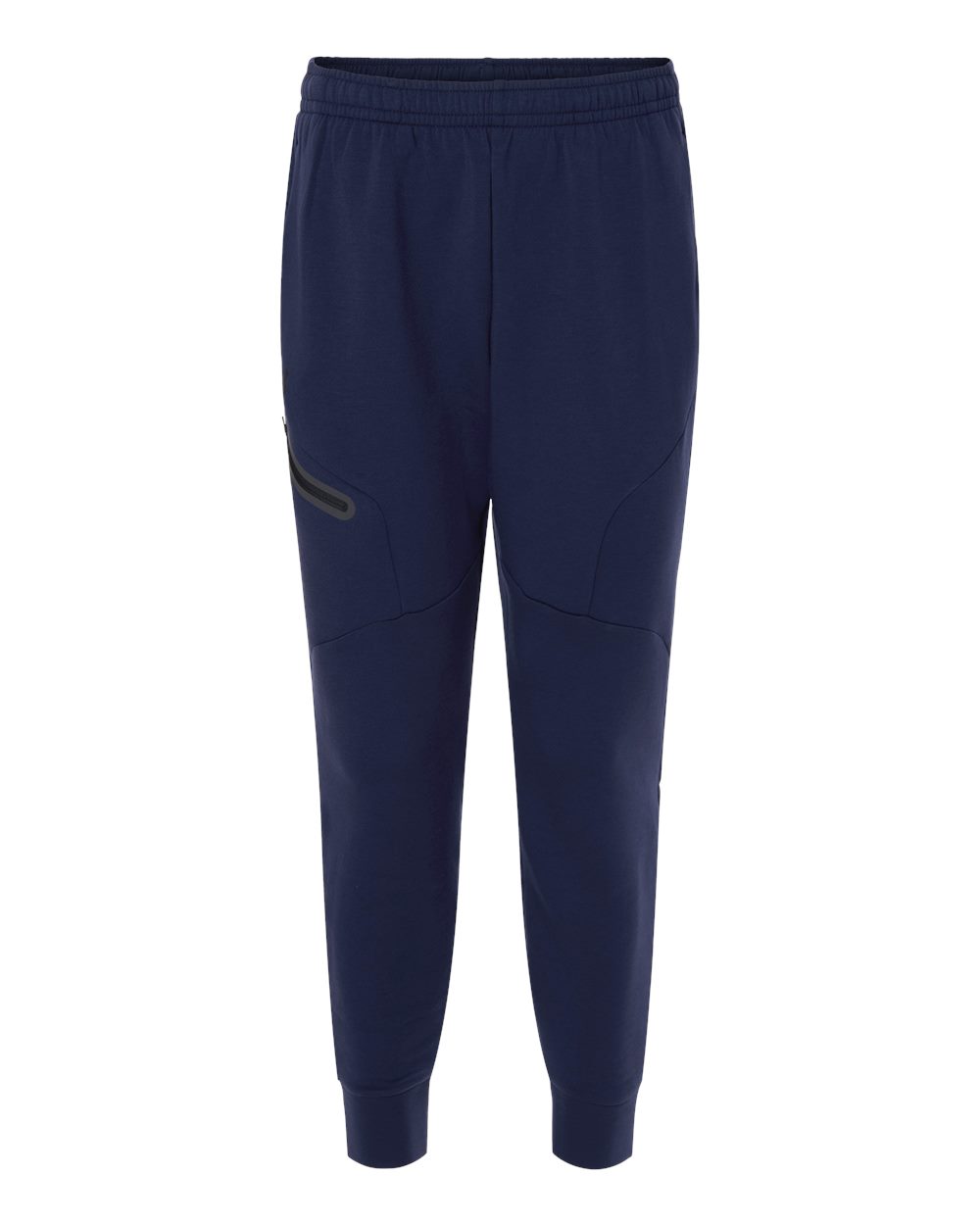 Front View of Midnight Navy/ Black Men&#39;s Unstoppable Fleece Joggers - 1379808