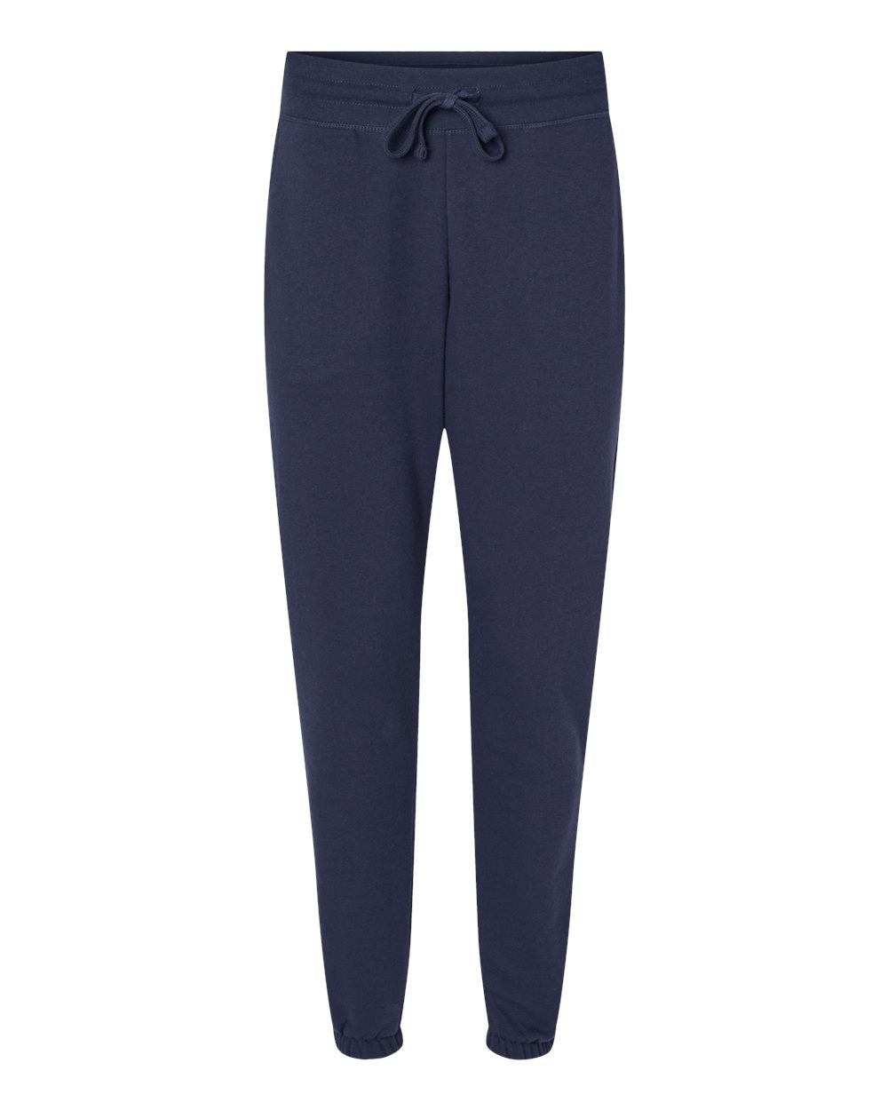 Front View of Midnight Navy Fleece Sweatpants - 9803