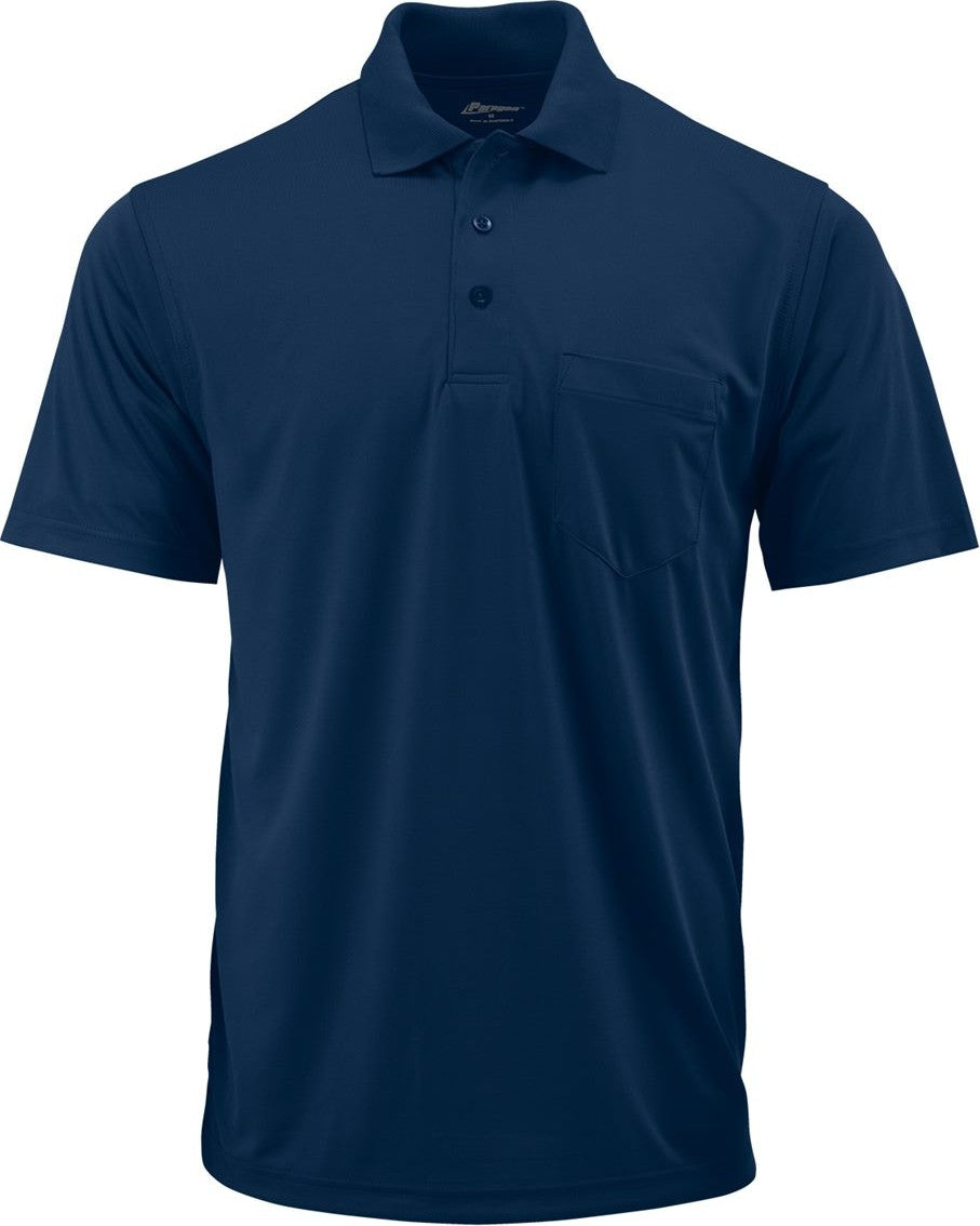 Front View of Midnight Navy Snag Proof Polo with Pocket - 4000