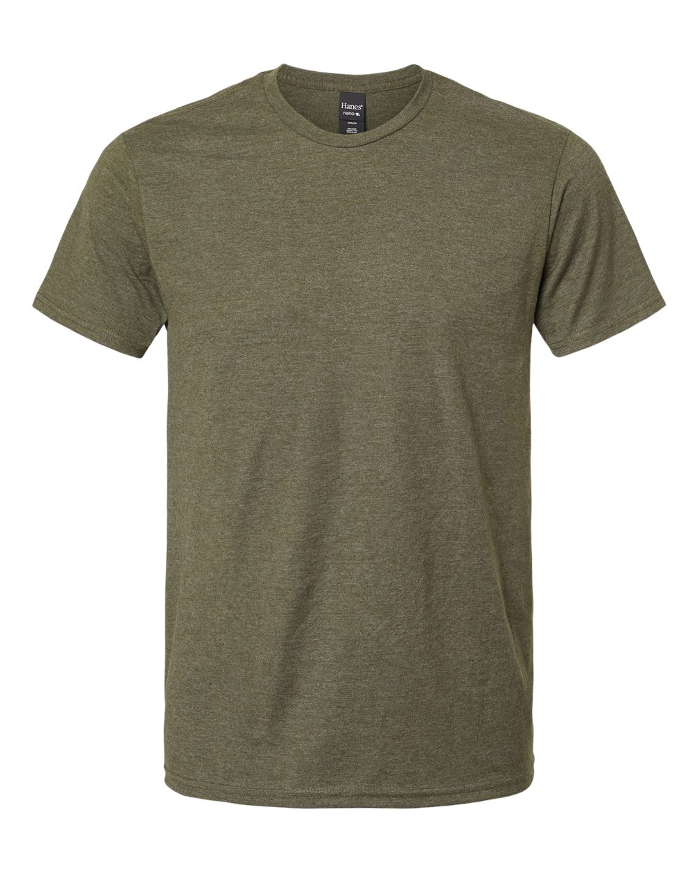 Front View of Military Green Heather Perfect-T T-Shirt - 4980