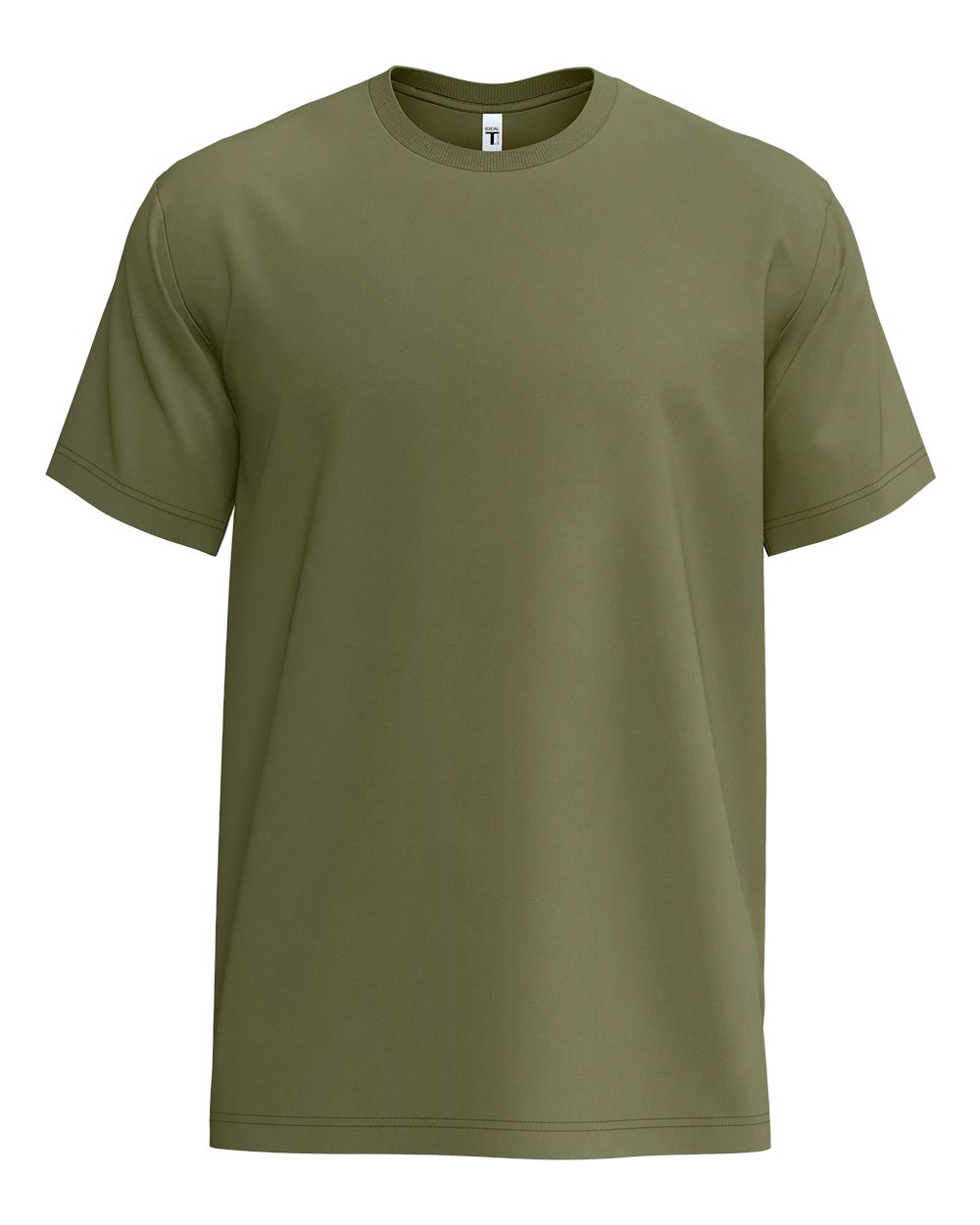 Front View of Military Green Ideal Jersey T-Shirt - 1810