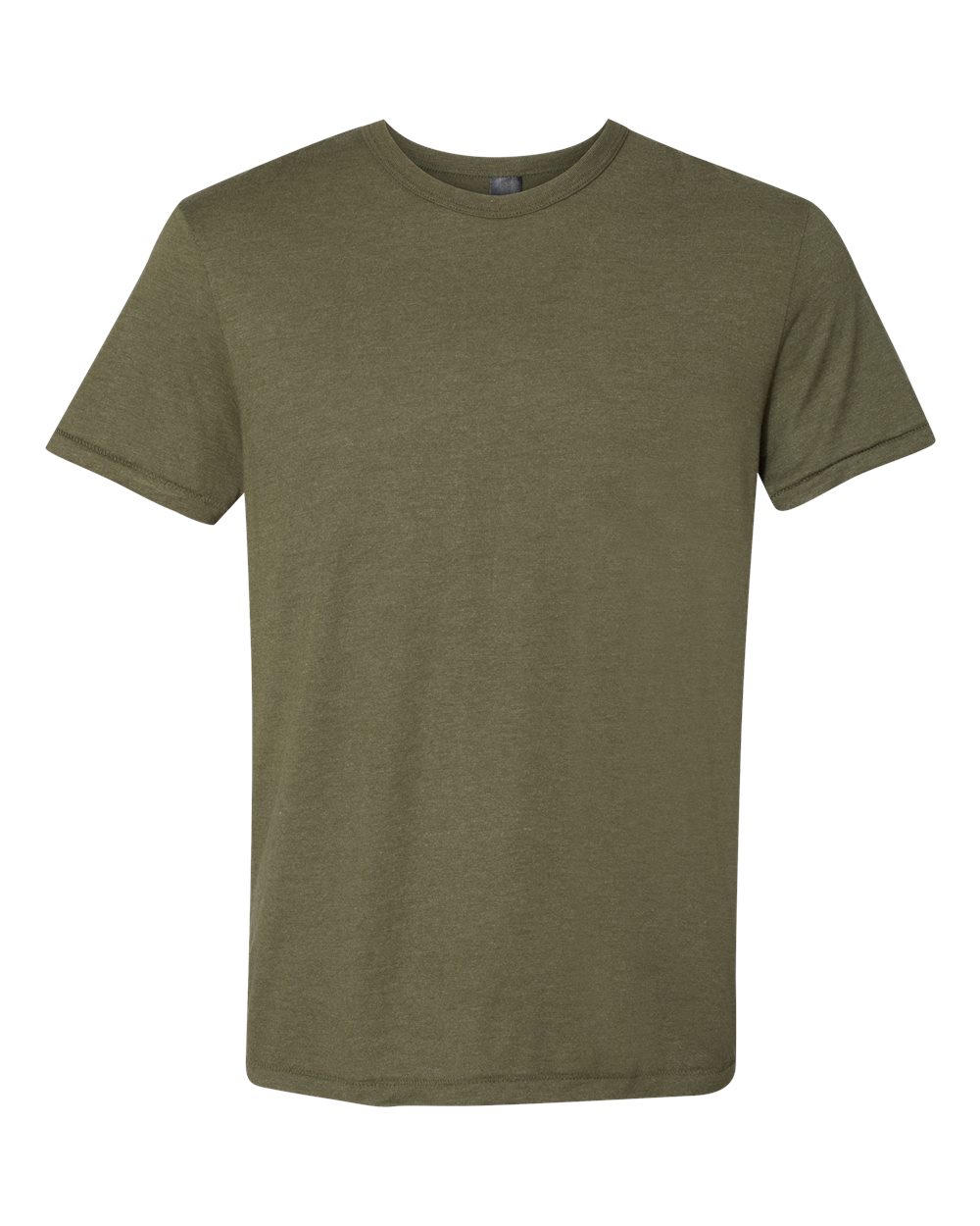 Front View of Military Green Triblend Modal Triblend T-Shirt - MO100