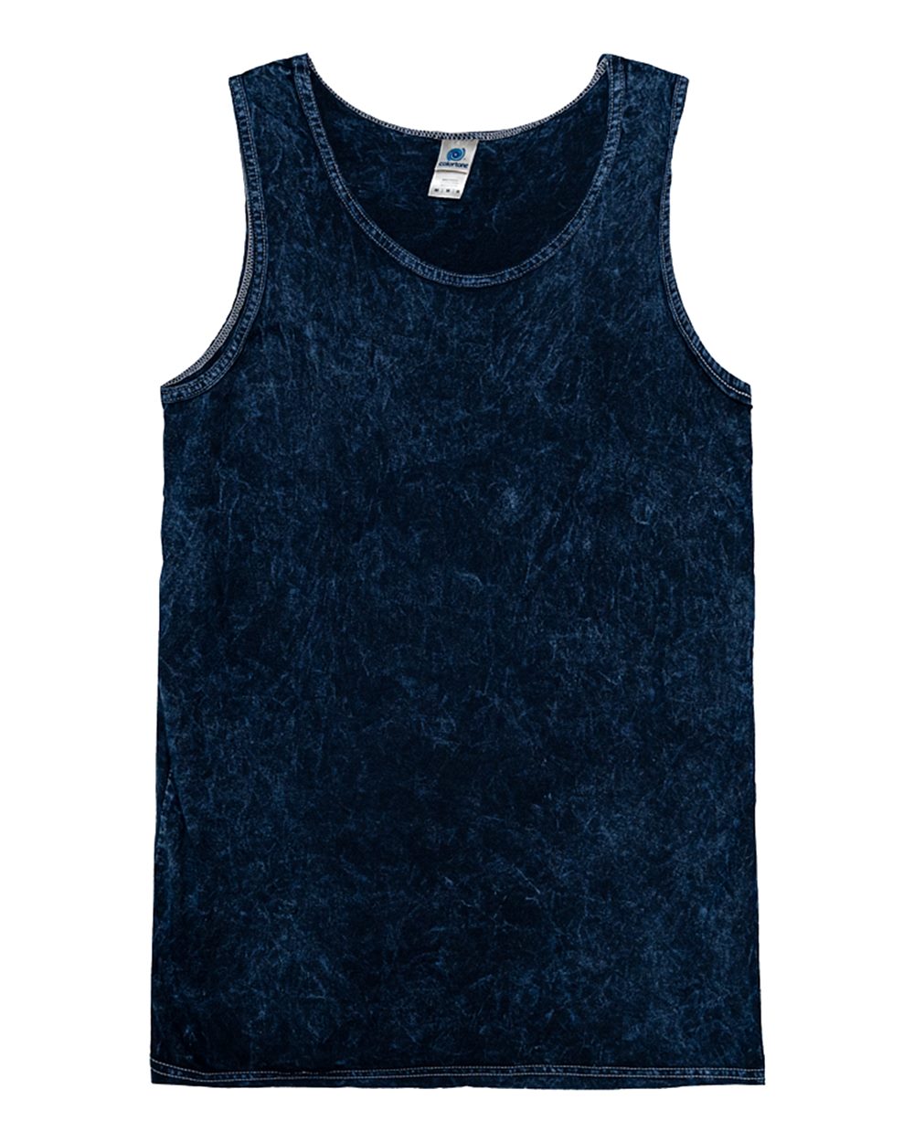 Front View of Mineral Navy Mineral Wash Tank Top - 3300