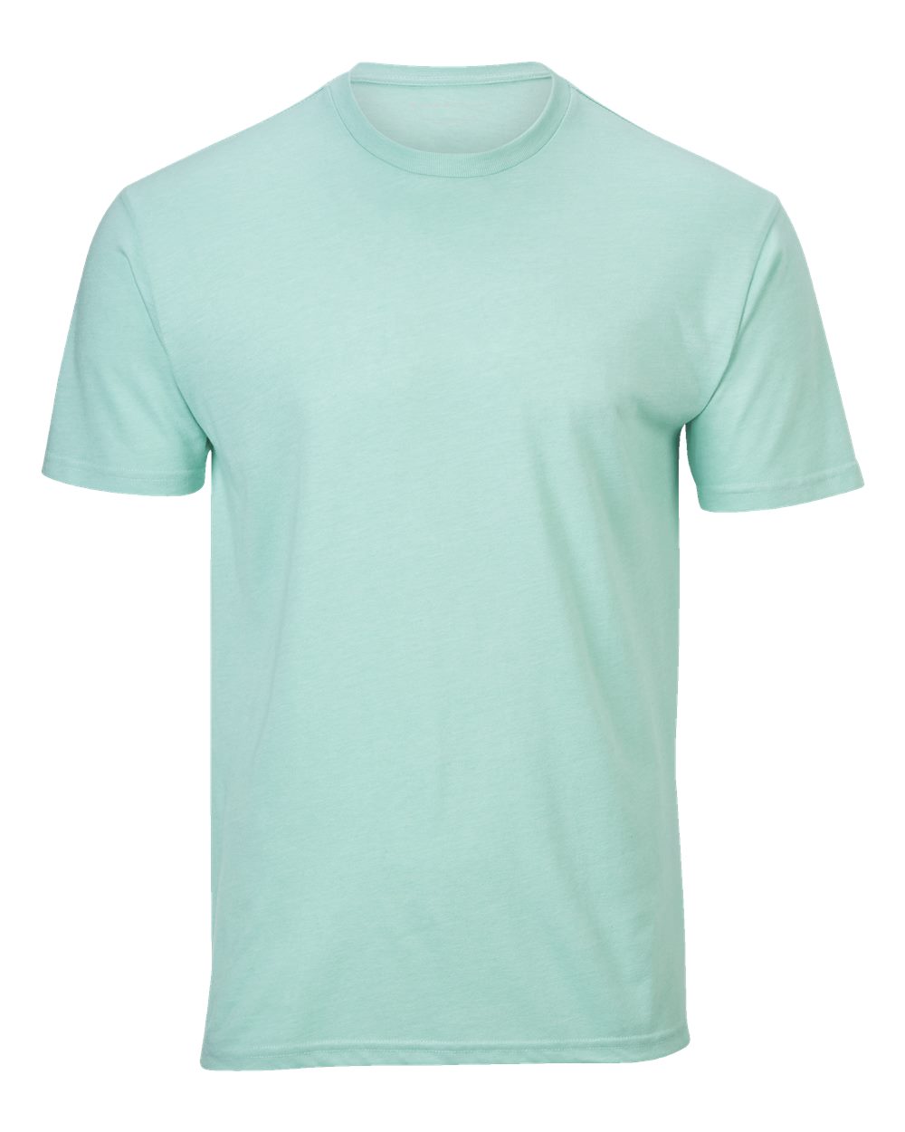 Front View of Mint Heather Tri-Blend T-Shirt - BM2102