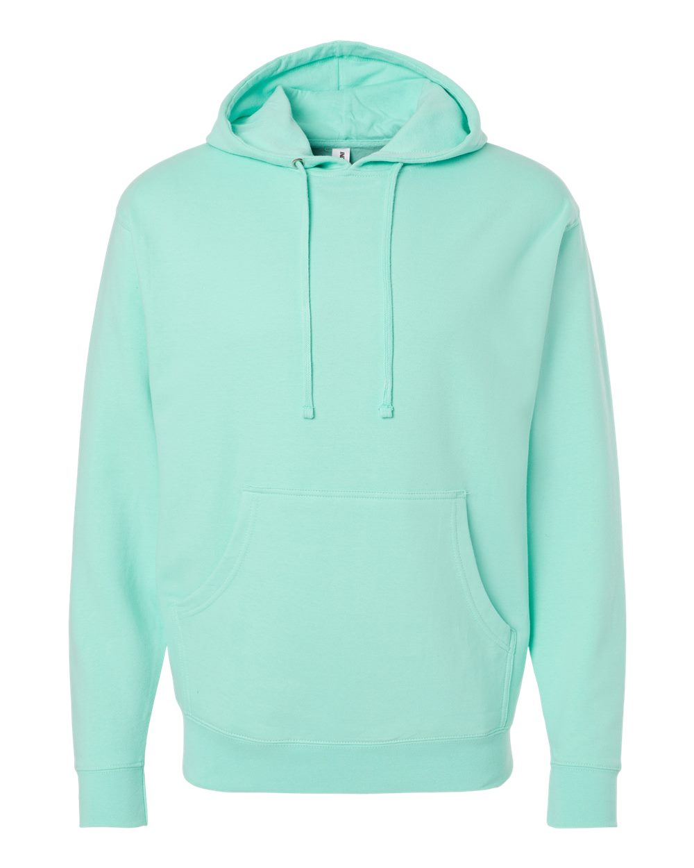 Front View of Mint Midweight Hooded Sweatshirt - SS4500