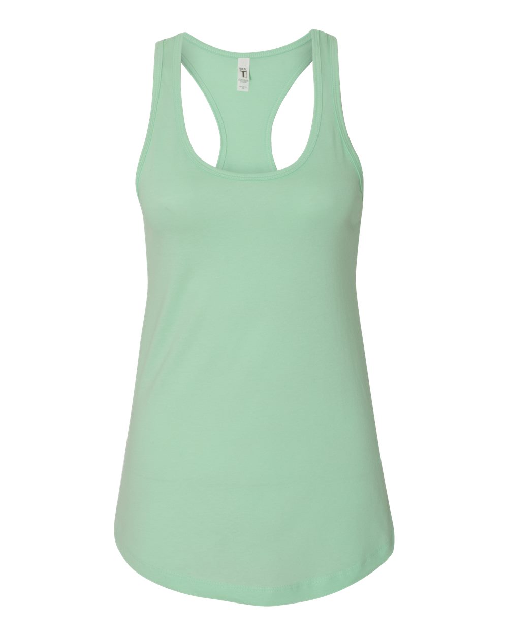 Front View of Mint Women's Ideal Racerback Tank - 1533