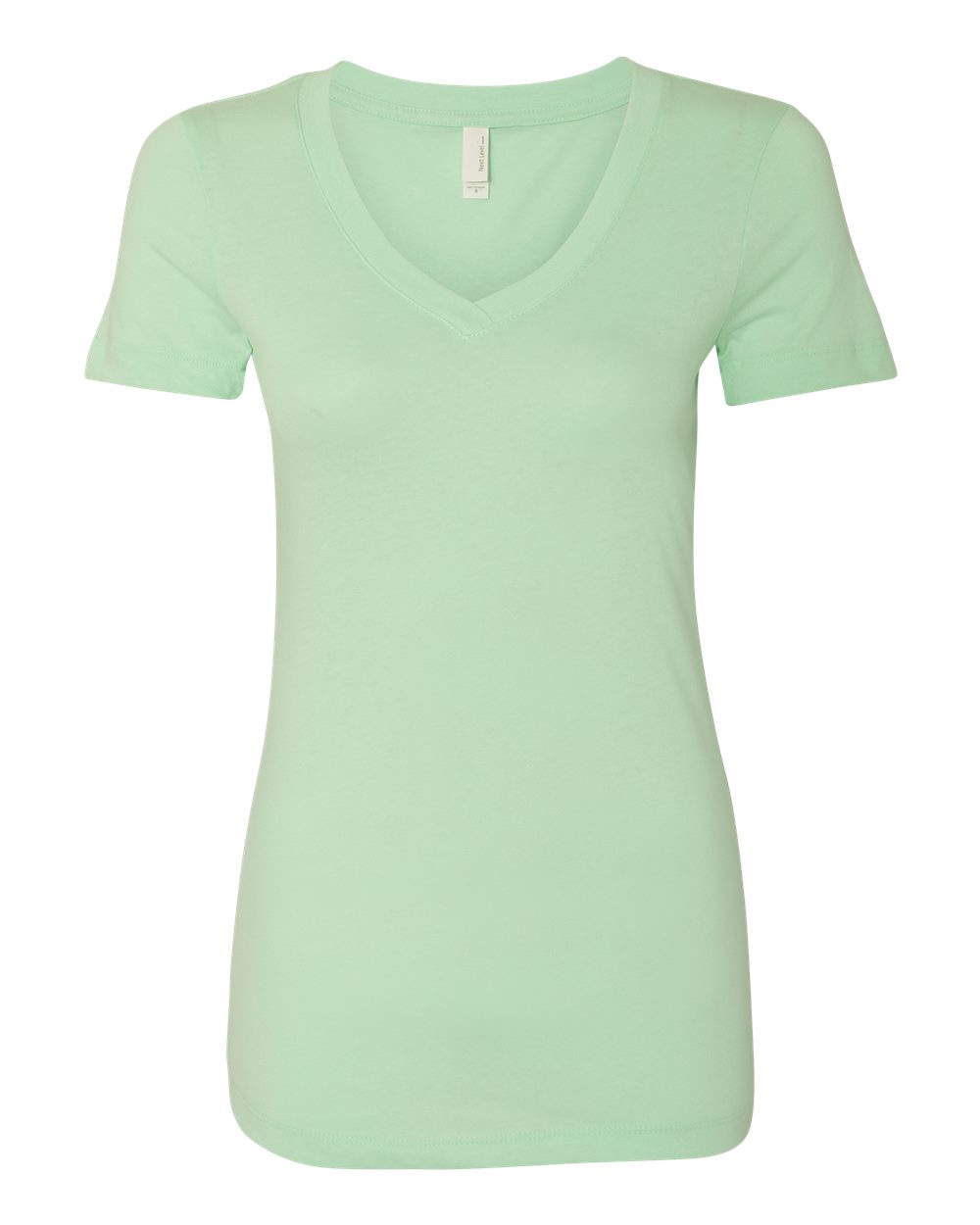 Front View of Mint Women's Ideal V-Neck T-Shirt - 1540