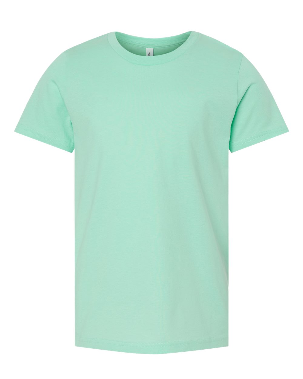 Front View of Mint Youth Jersey Tee - 3001Y