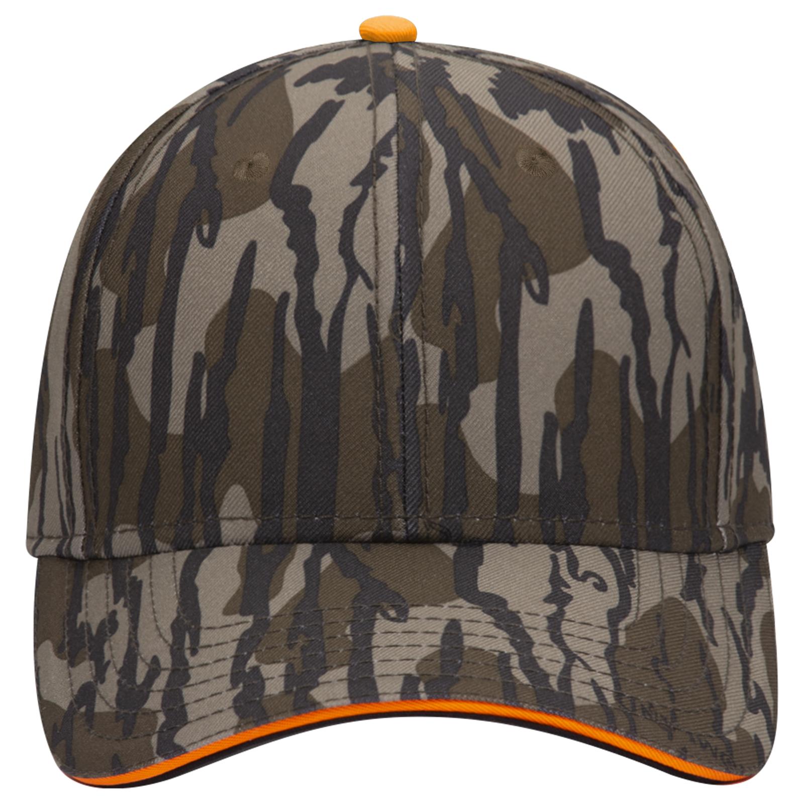Right View of MO11 - Bottomland OTTO CAP Mossy Oak Camouflage Sandwich Visor 6 Panel Low Profile Baseball Cap