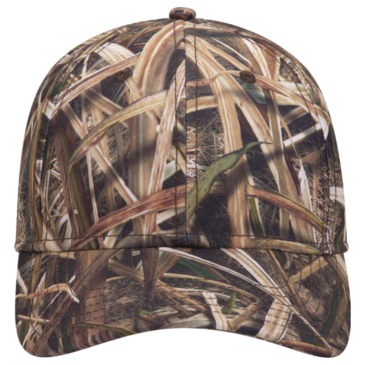 Front View of MO4 - Shadow Grass Blades OTTO CAP Mossy Oak Camouflage 6 Panel Low Profile Baseball Cap