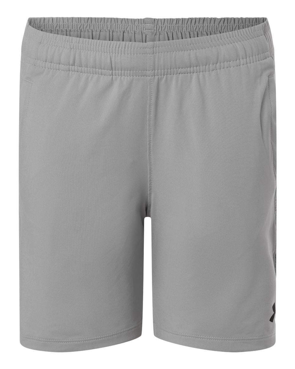 Front View of Mod Grey/ Mod Grey/ Black Youth Tech Vent Short - 6012348 plain