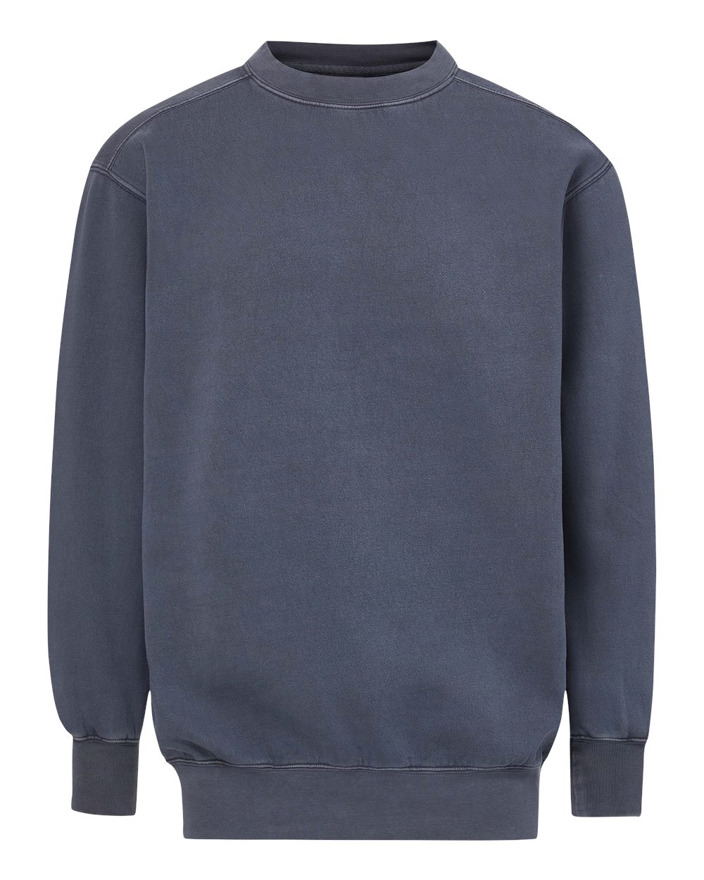 Front View of Moonlight Navy Men&#39;s Coastal Color™ Crewneck Sweatshirt - 23142