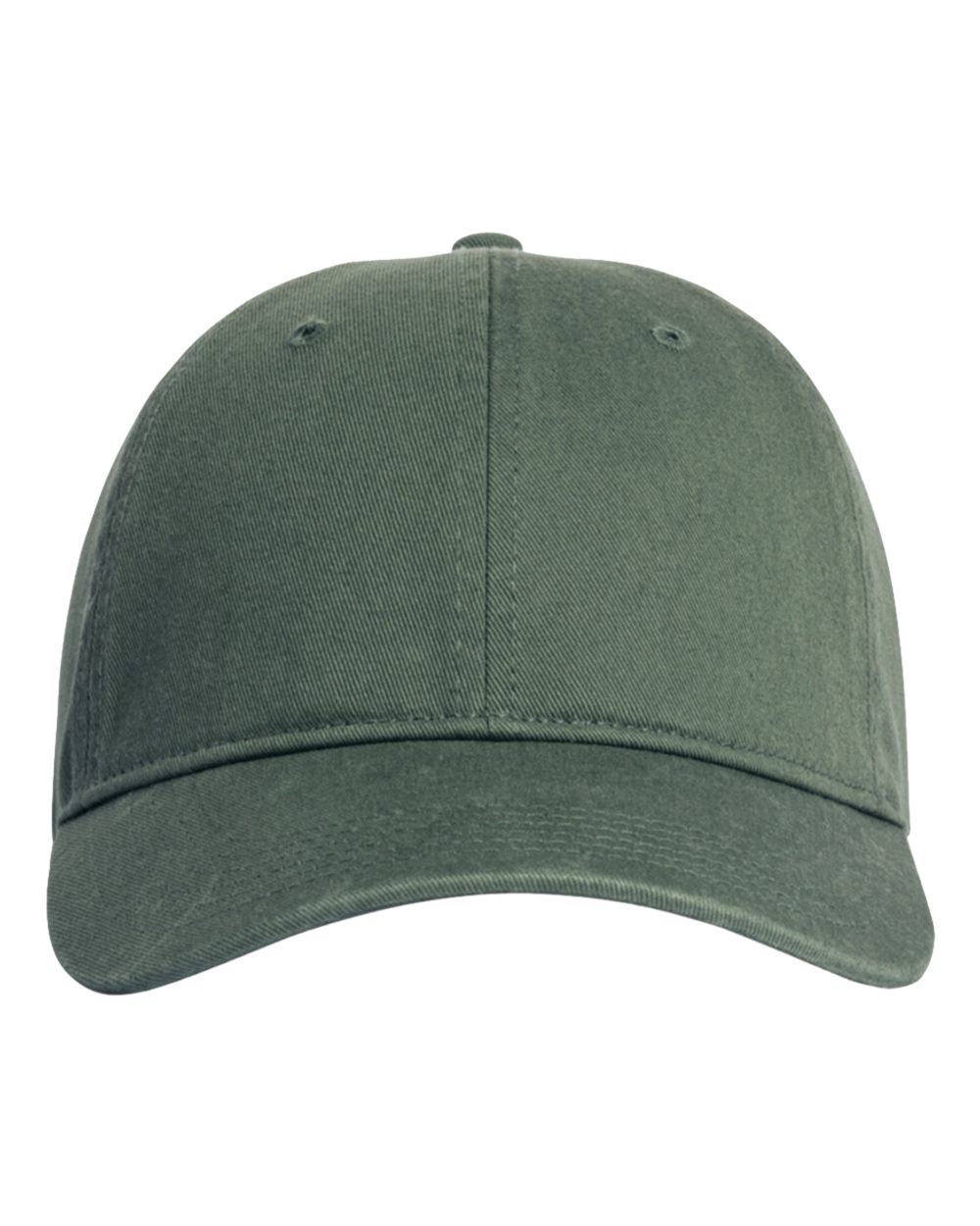 Front View of Moss Coastal Washed Cap - CCWC0