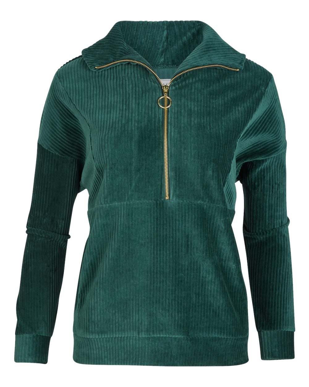 Front View of Moss Women's Manchester Quarter Zip - BW5203