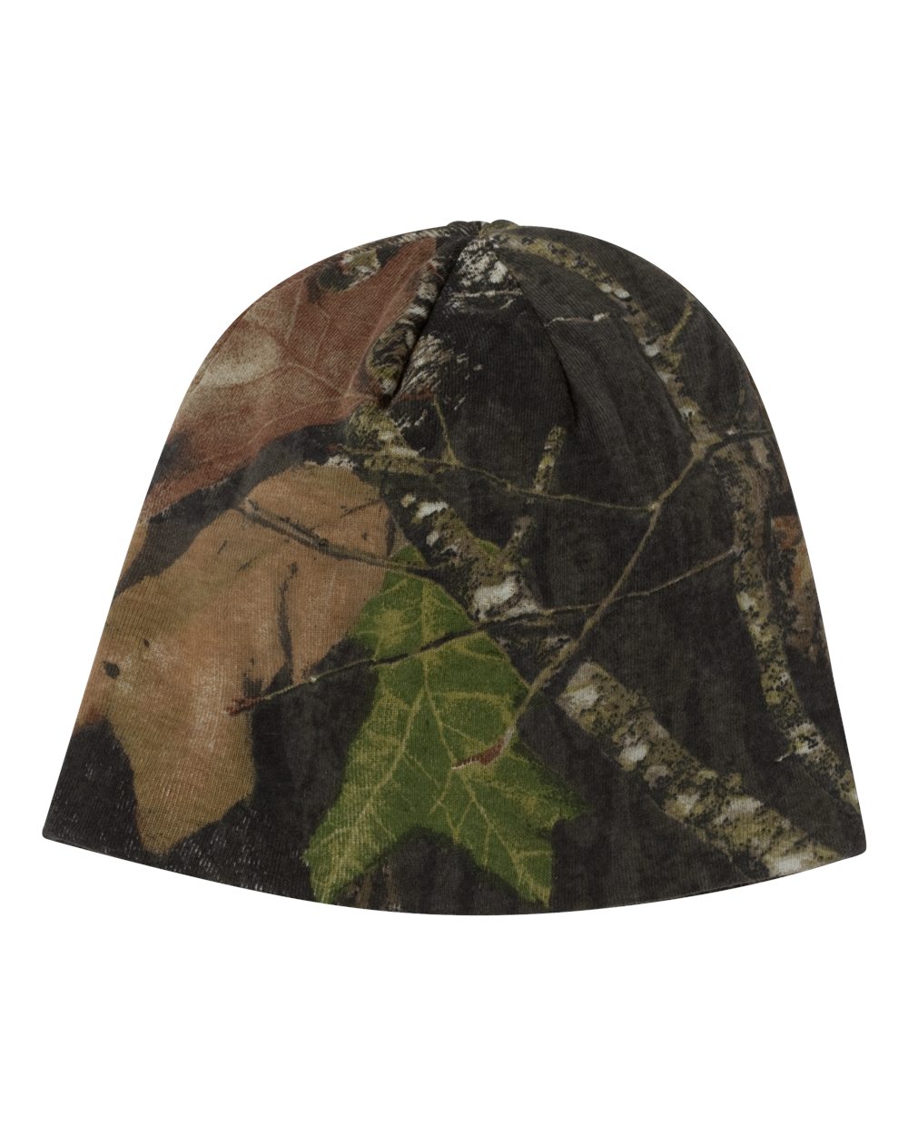 Front View of Mossy Oak BreakUp 8" Licensed Camo Beanie - LCB08