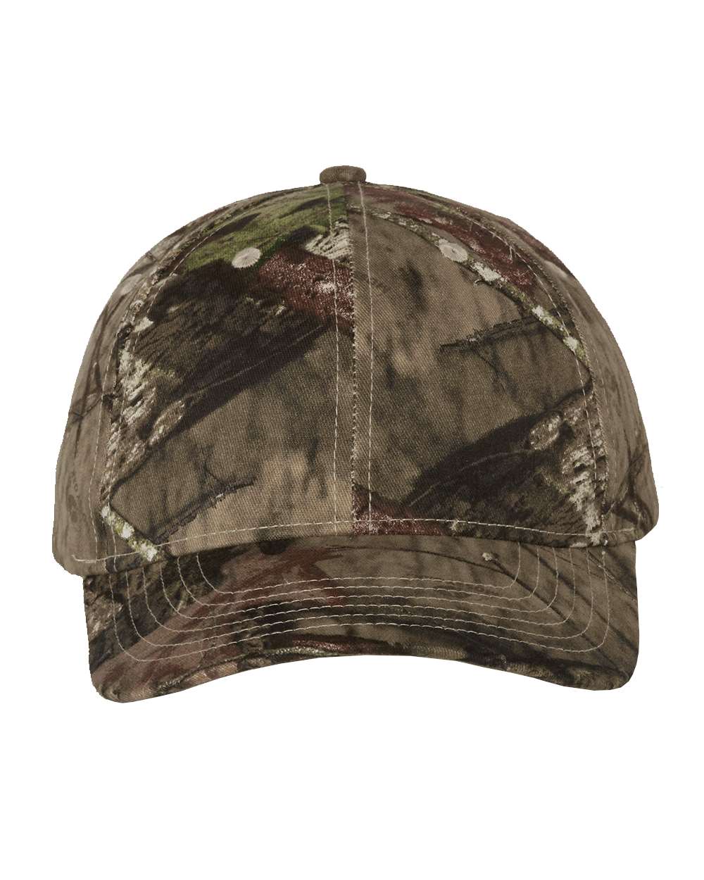 Front View of Mossy Oak Country Licensed Camo Cap - LC10