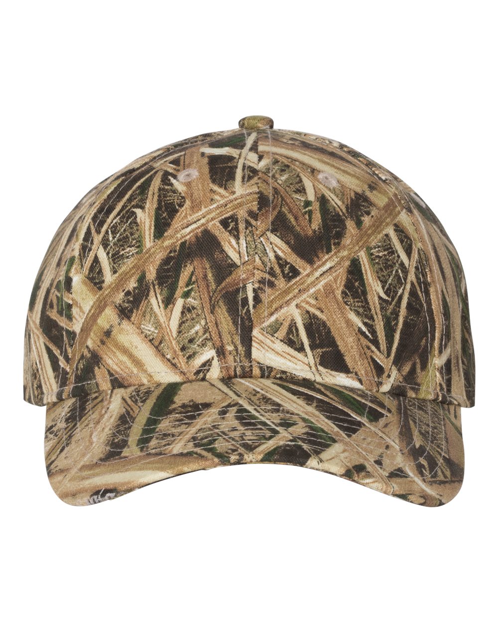Front View of Mossy Oak Shadow Grass Blades Licensed Camo Cap - LC10