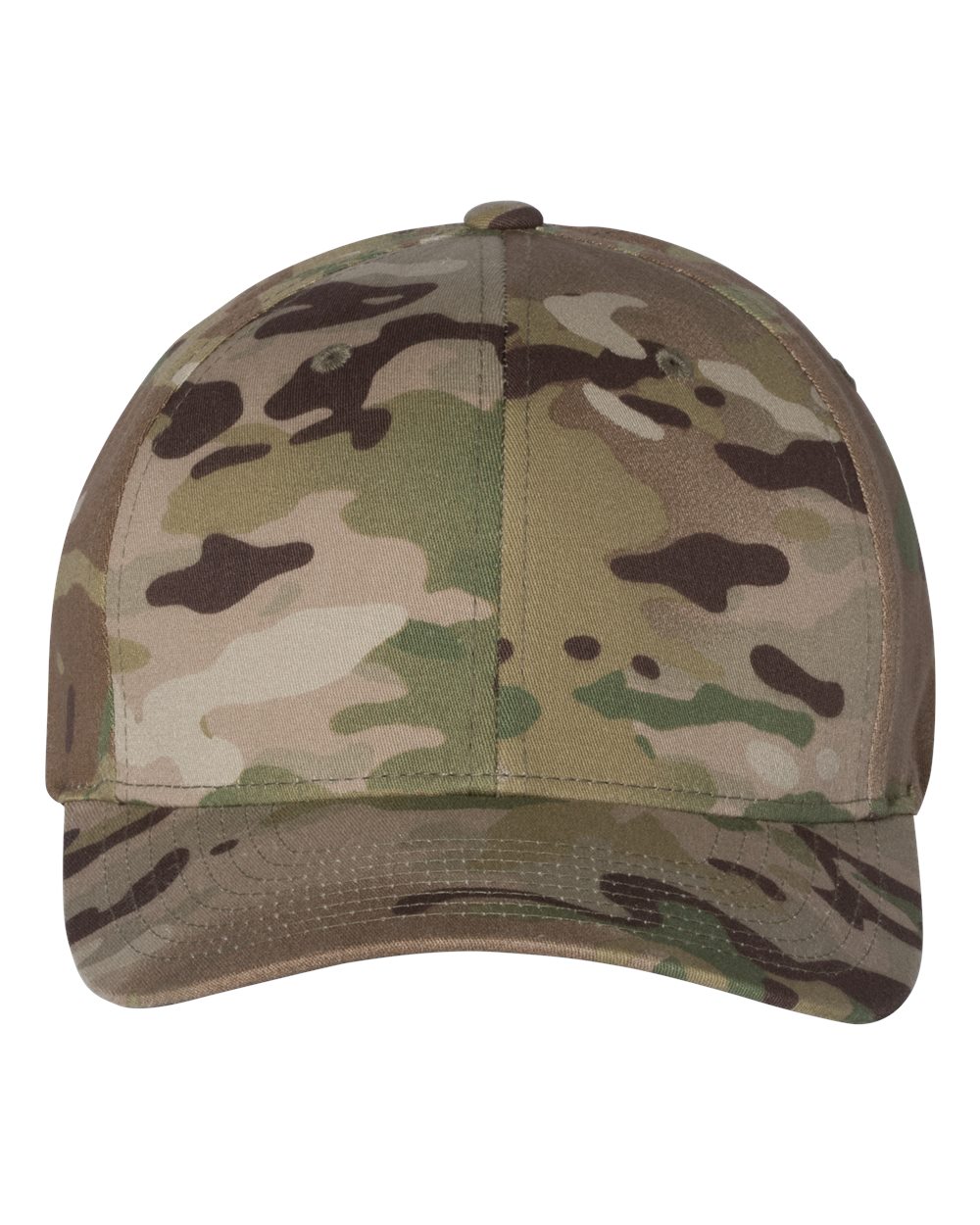 Front View of Multicam Green Cotton Blend Cap - 6277