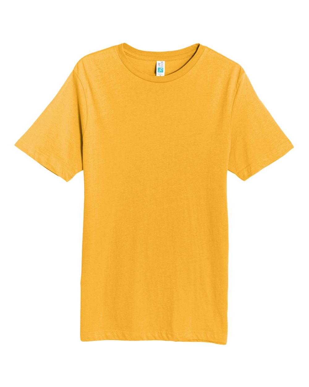 Front View of Mustard Deluxe T-Shirt - LS15000