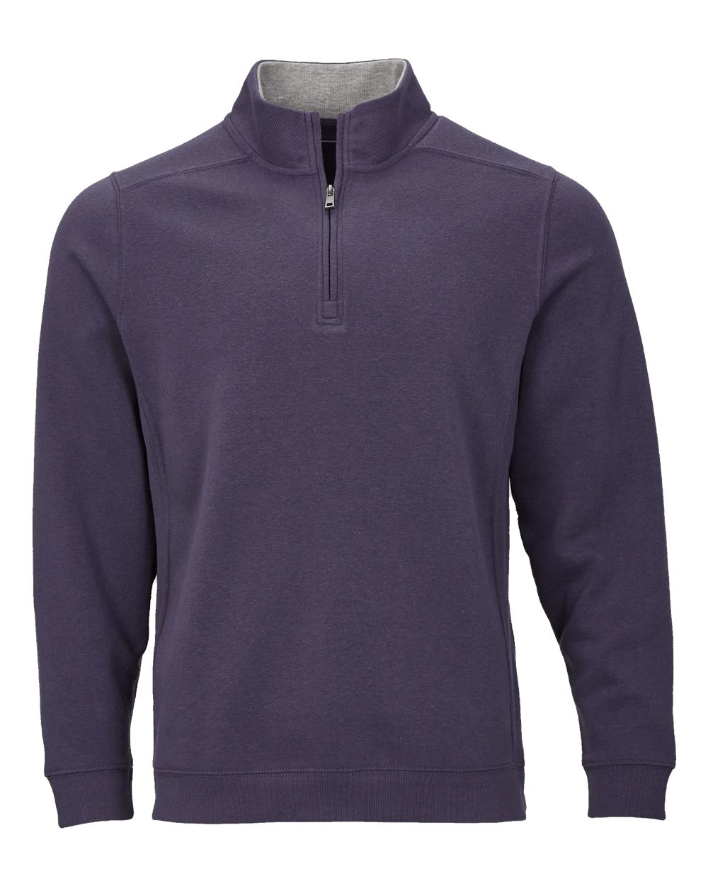 Front View of Mystic Fleece Quarter-Zip Pullover - BM5202