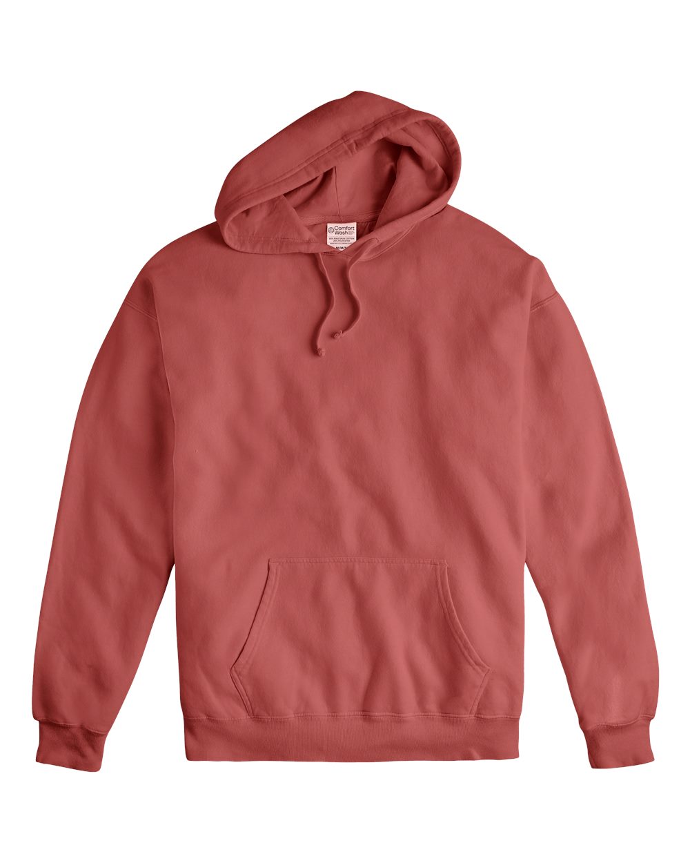 Front View of Nantucket Red Garment-Dyed Hooded Sweatshirt - GDH450