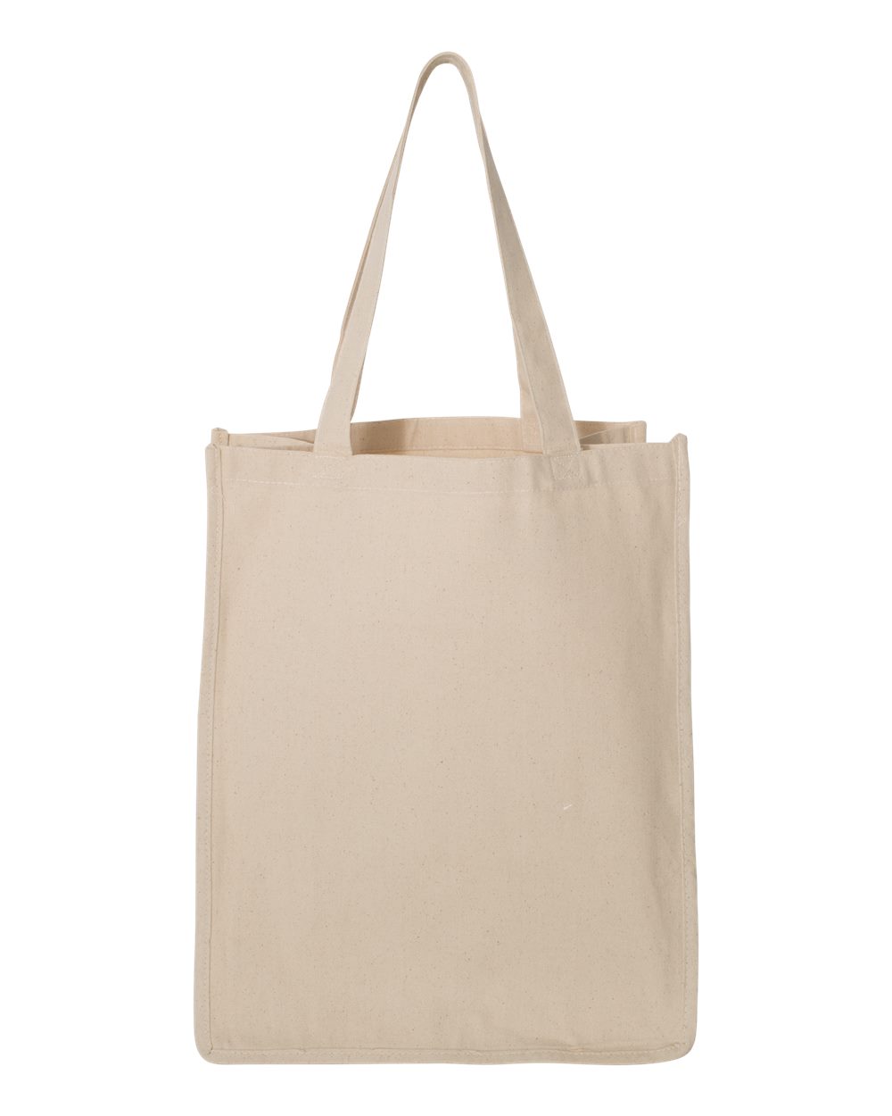 Front View of Natural 27L Jumbo Shopping Bag - Q125400