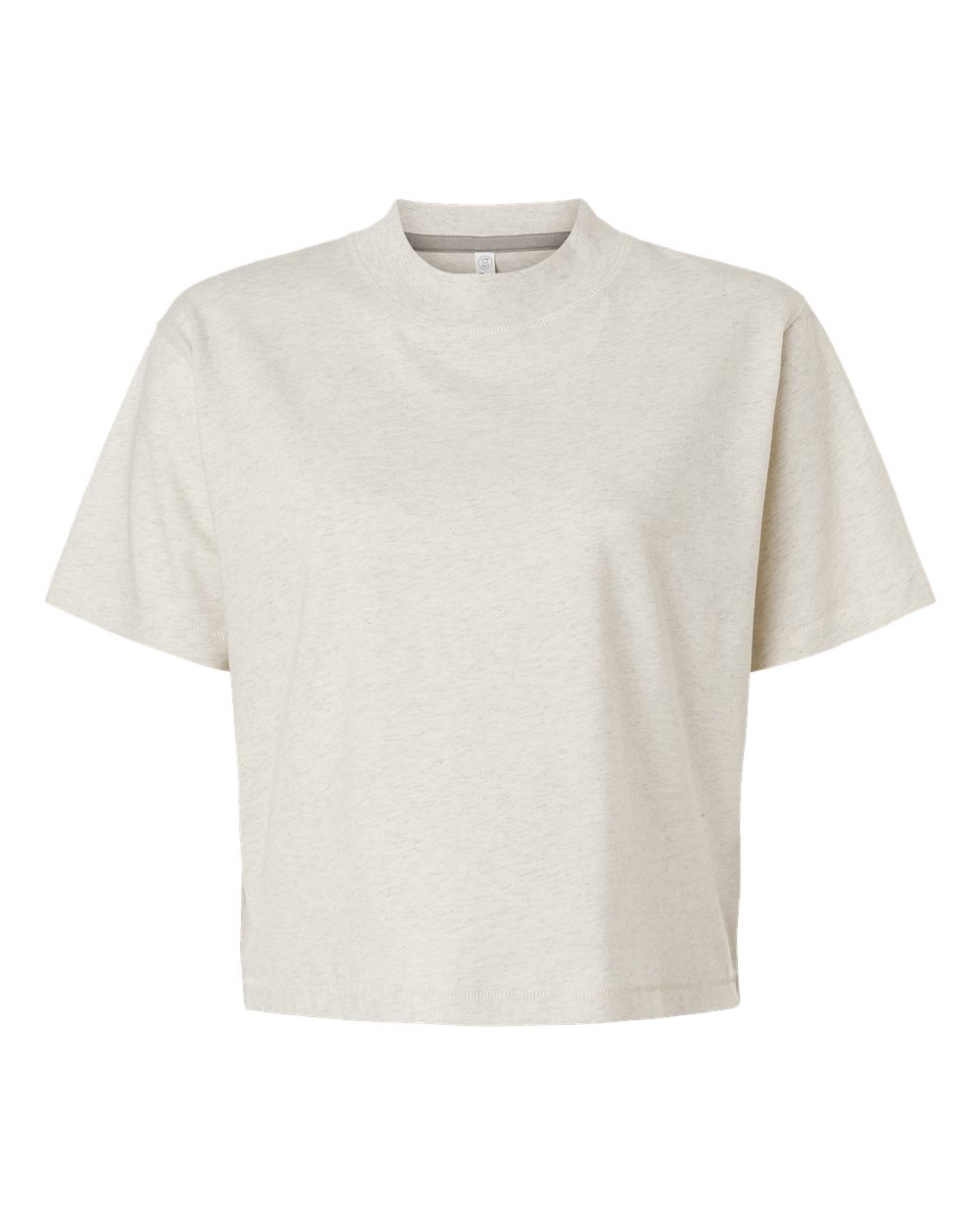 Front View of Natural Heather Women's Boxy Tee - 3518