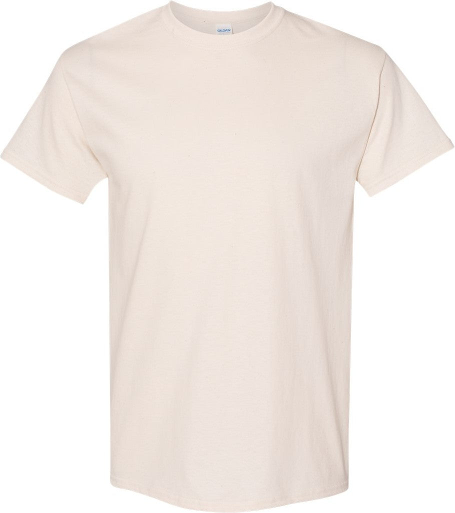 Front View of Natural Heavy Cotton™ T-Shirt - 5000