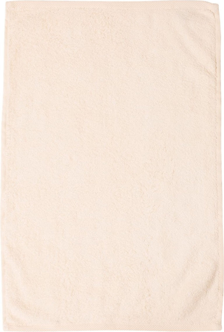 Front View of Natural Hemmed Hand Towel - T200