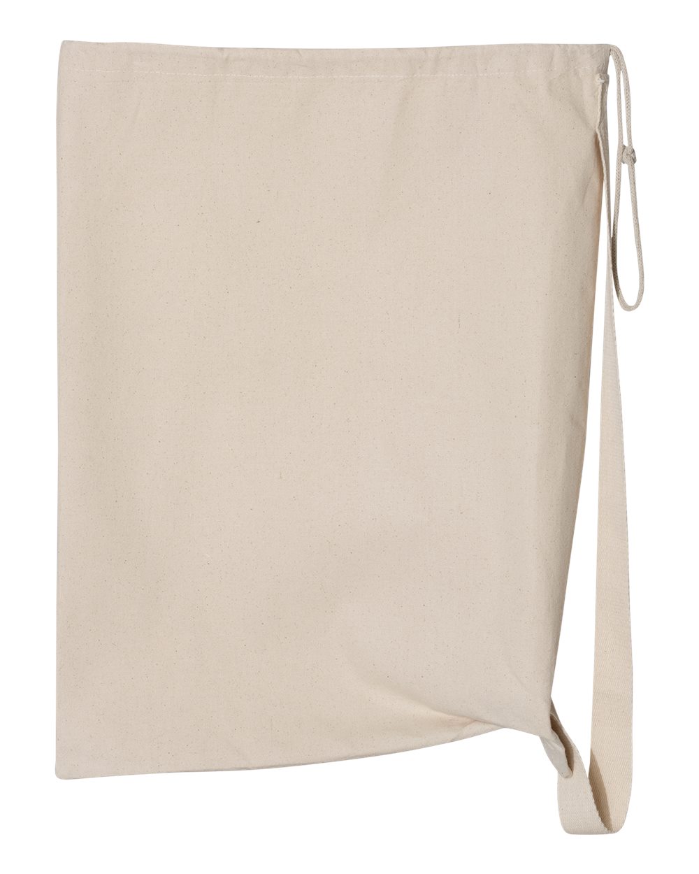 Front View of Natural Medium Laundry Bag - OAD109