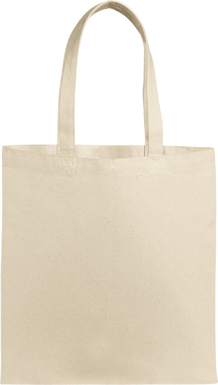 Front View of Natural Port Authority Eco Blend Canvas Tote BG420