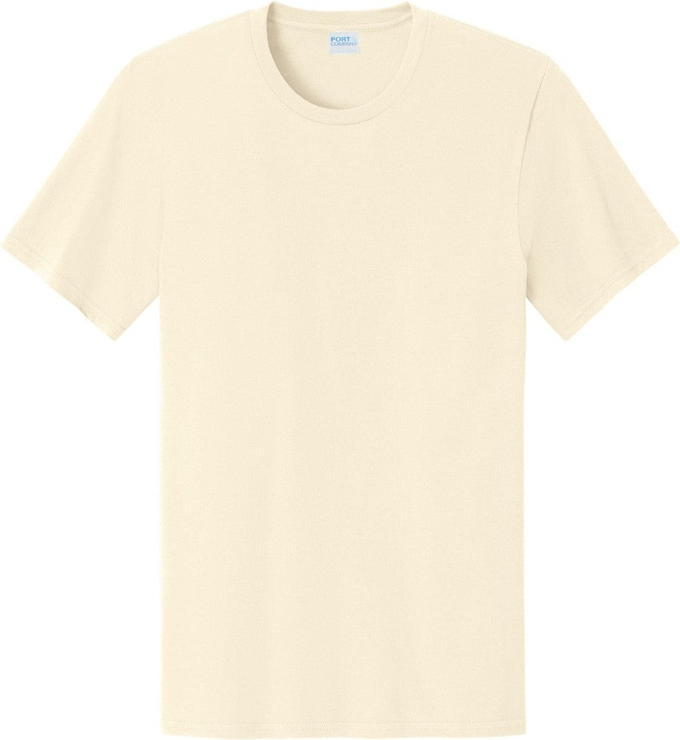 Front View of Natural Port & Co Easy Cotton Tee PC43