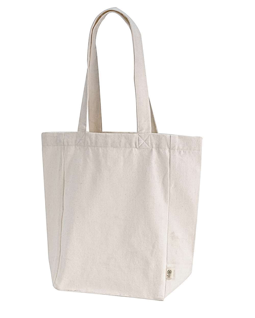 Front View of Natural Reclaimist Bookish Tote - EC8201
