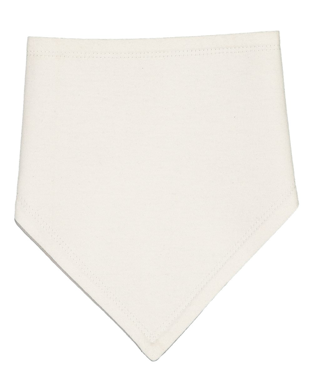Front View of Natural/ Titanium Premium Jersey Bandana Bib - 1012