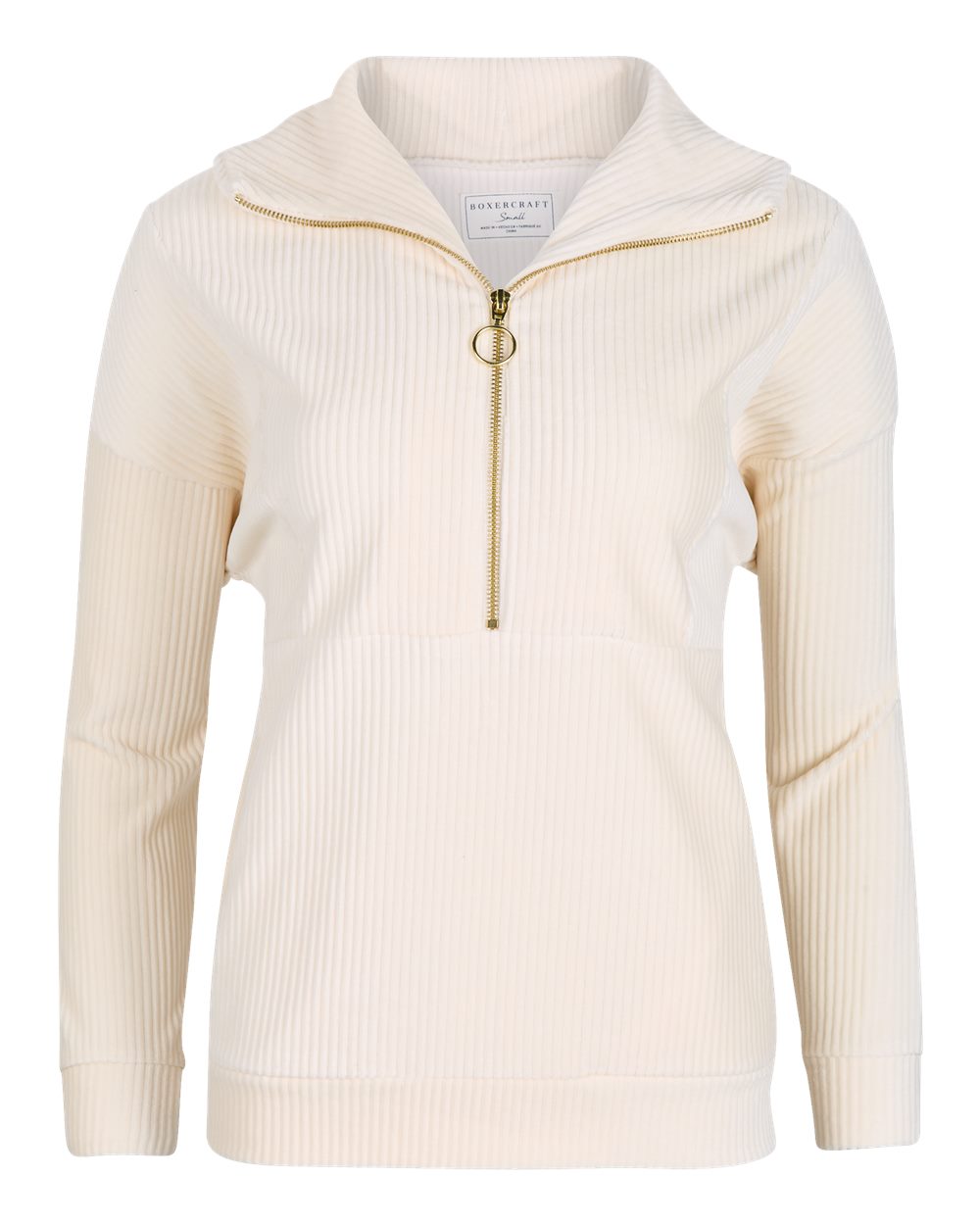 Front View of Natural Women's Manchester Quarter Zip - BW5203