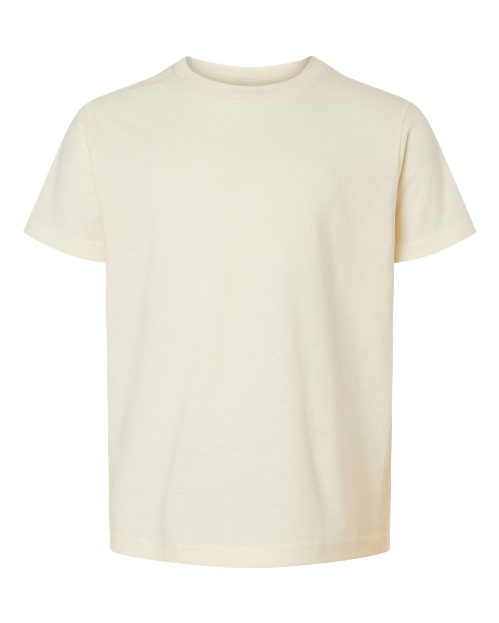 Front View of Natural Youth Fine Jersey T-Shirt - 235