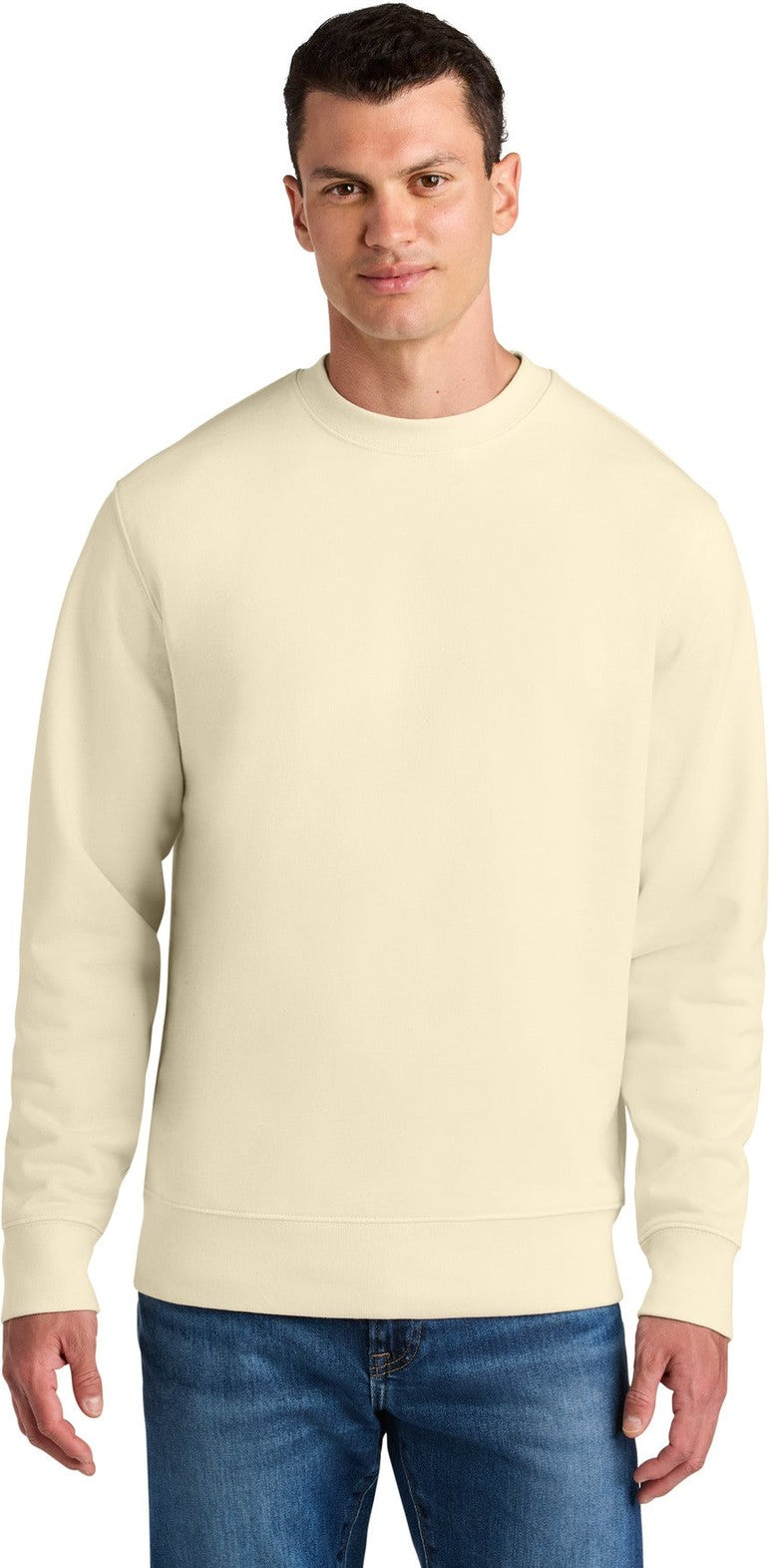 Front View of NaturalRaw Stanley/Stella Unisex Changer 2.0 Crewneck Sweatshirt SXU004