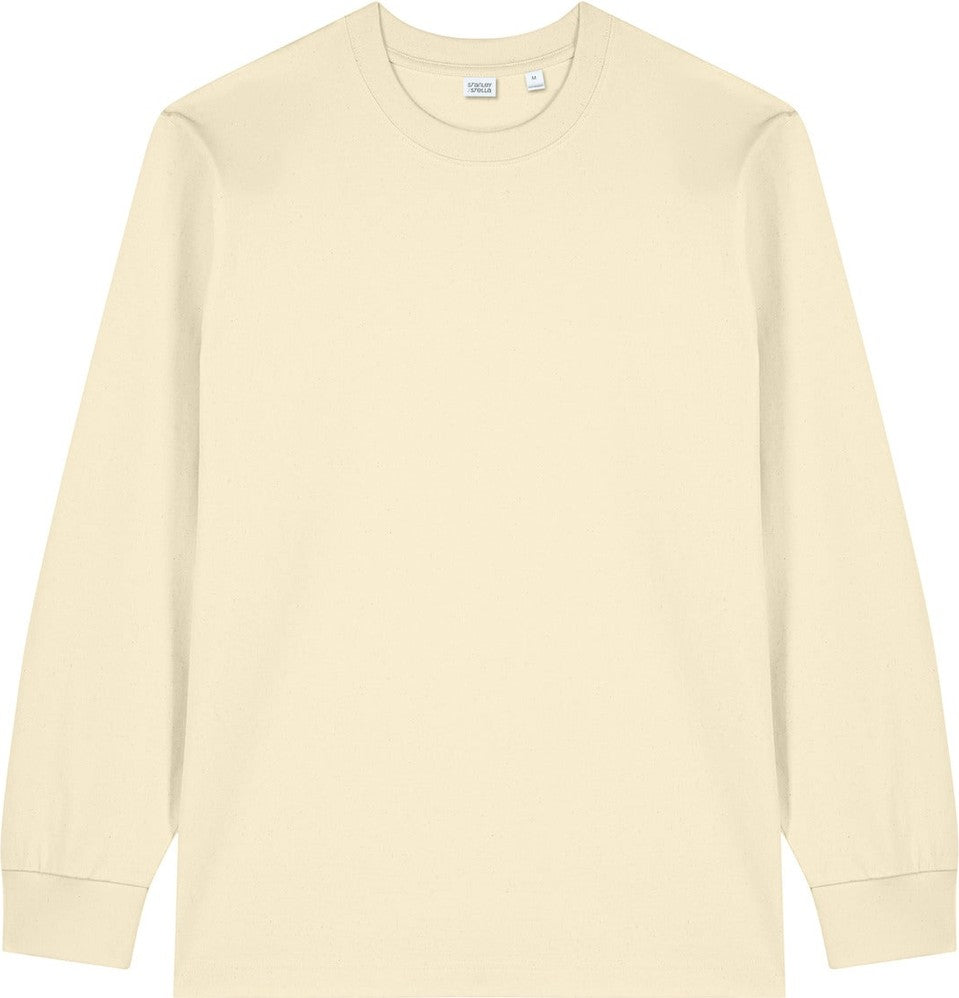 Front View of NaturalRaw Stanley/Stella Unisex Freestyler Heavyweight Long Sleeve Tee SXU023