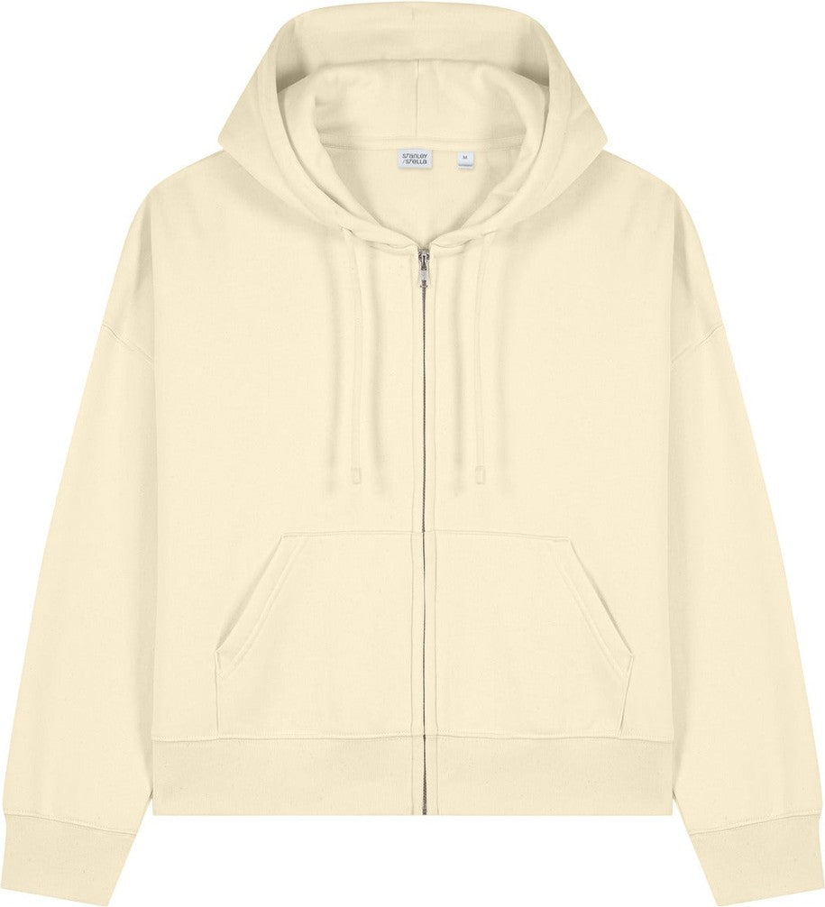 Front View of NaturalRaw Stanley/Stella Women's Stella Ida Full-Zip Hooded Sweatshirt SXW037