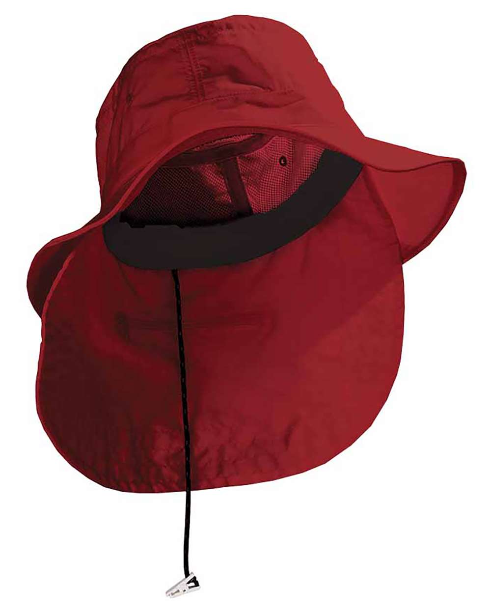 Front View of Nautical Red Extreme Vacationer Bucket Hat - UBM101