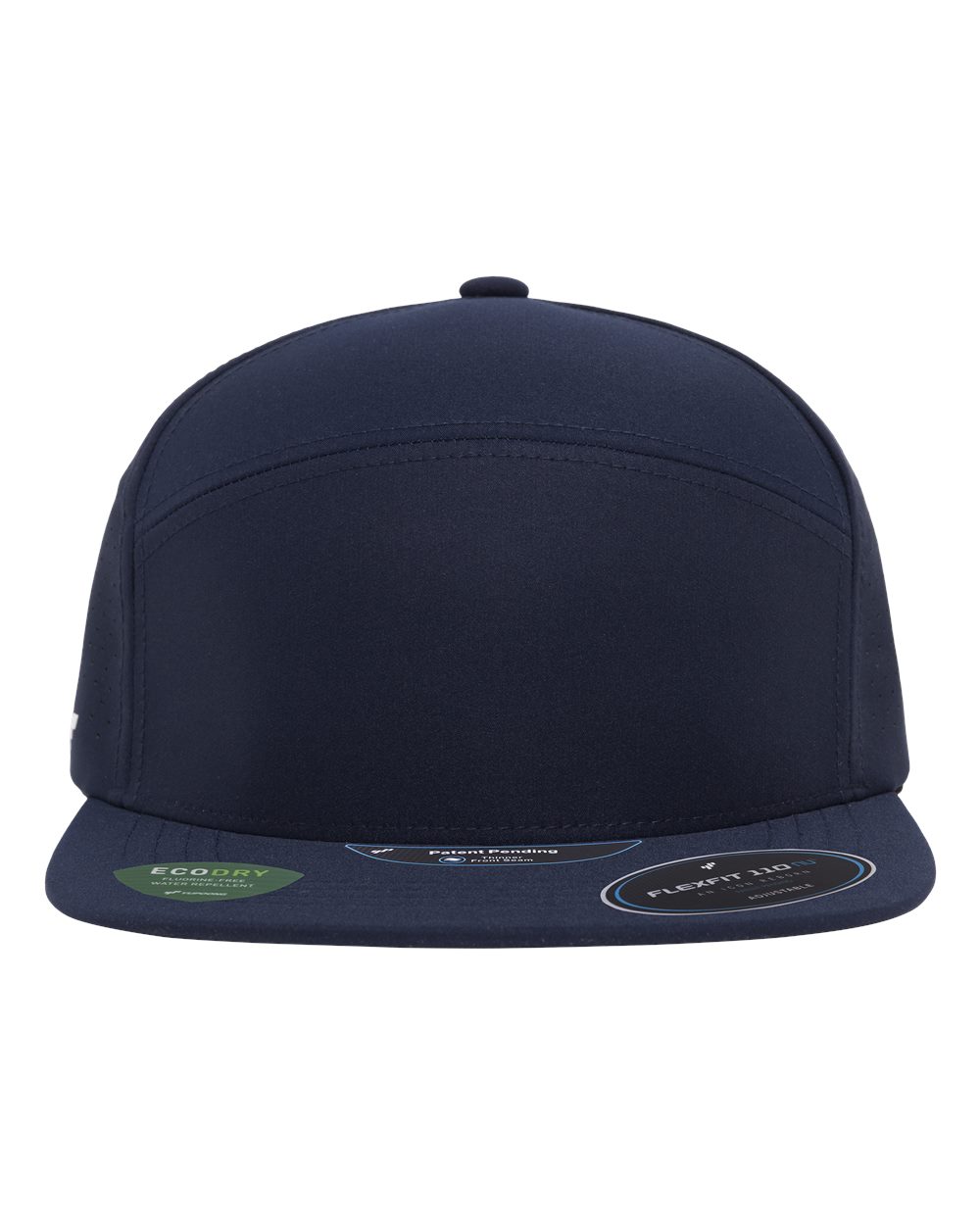 Front View of Navy 110® Premium Arch Perforated Cap - 110AR3 plain