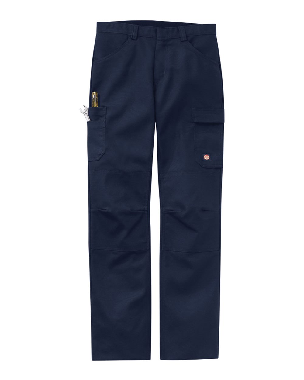 Front View of Navy - 36I Shop Pants - PT2A