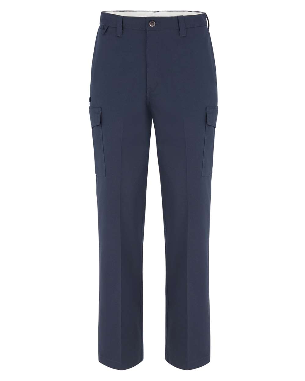 Front View of Navy - 37 Unhemmed Premium Ultimate Cargo Pants - Extended Sizes - LP53EXT