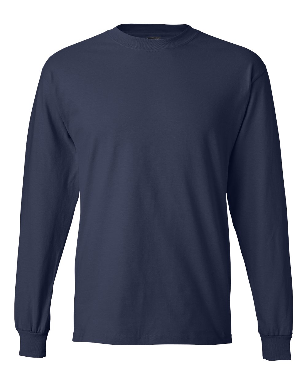 Navy Beefy-T® Long Sleeve T-Shirt - 5186