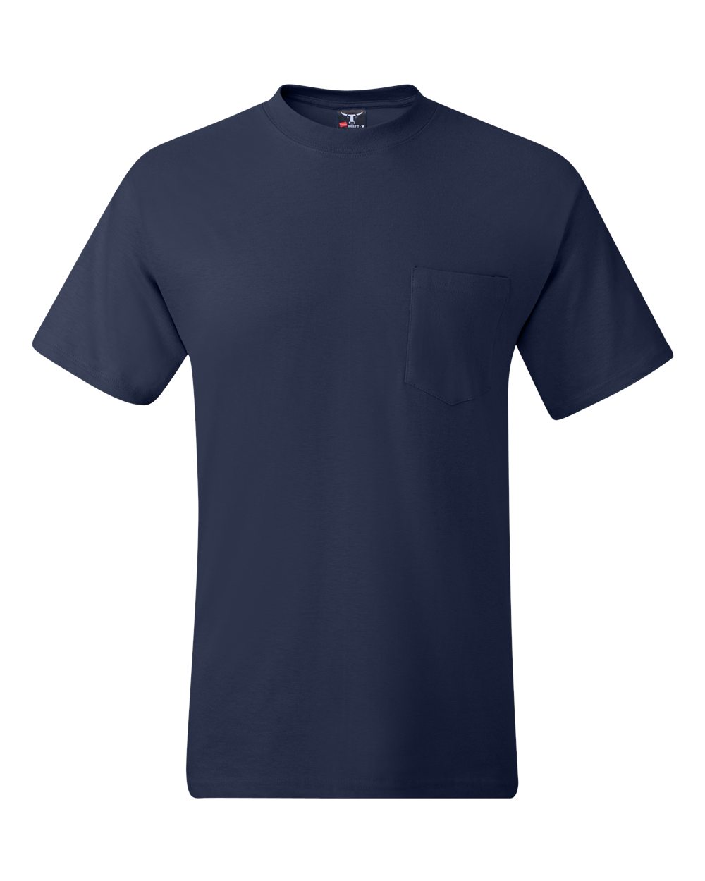 Navy Beefy-T® Pocket T-Shirt - 5190